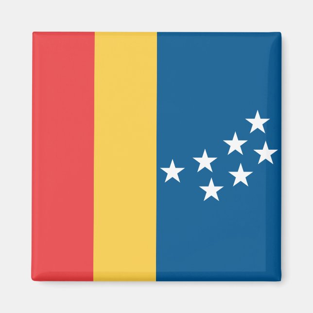 Flagge von Durham (North Carolina, USA) Magnet (Vorne)