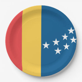 Flagge von Durham (North Carolina, USA) Pappteller