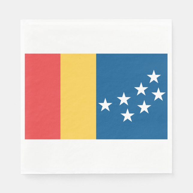 Flagge von Durham (North Carolina, USA) Serviette (Vorderseite)