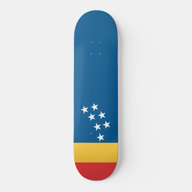 Flagge von Durham (North Carolina, USA) Skateboard (Vorderseite)