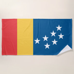 Flagge von Durham (North Carolina, USA) Strandtuch