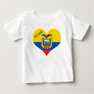 Flagge von Ecuador Baby T-shirt