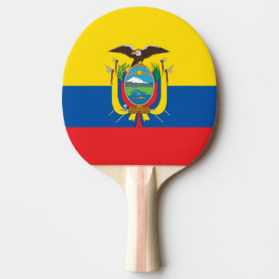 Flagge von Ecuador-Klingeln Pong Paddel Tischtennis Schläger