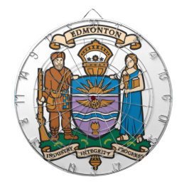 Flagge von Edmonton (Alberta, Kanada) Dartscheibe