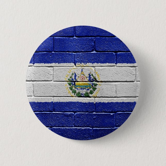 Flagge von El Salvador Button (Vorderseite)