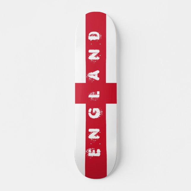 Flagge von England Skateboard (Vorne)
