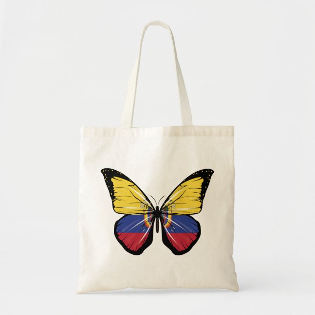 Flagge von Equador Butterfly Tragetasche (Vorne)