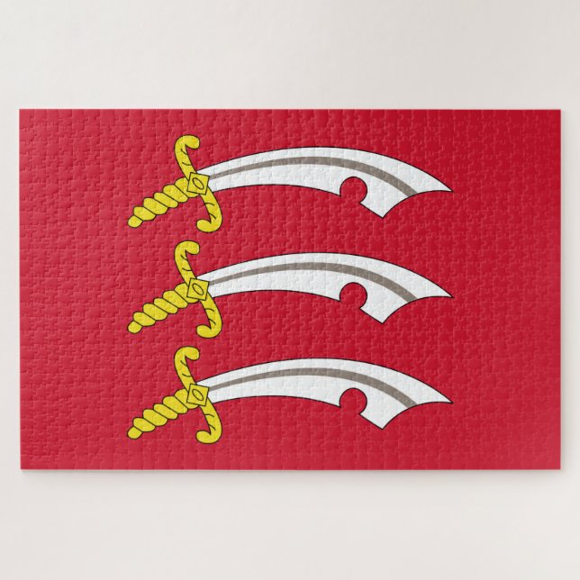Flagge von Essex (englischer Landkreis) Puzzle (Horizontal)