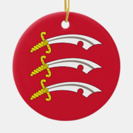 Flagge von Essex (Landkreis des Vereinigten Königr Keramik Ornament