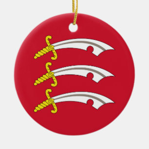 Flagge von Essex (Landkreis des Vereinigten Königr Keramik Ornament