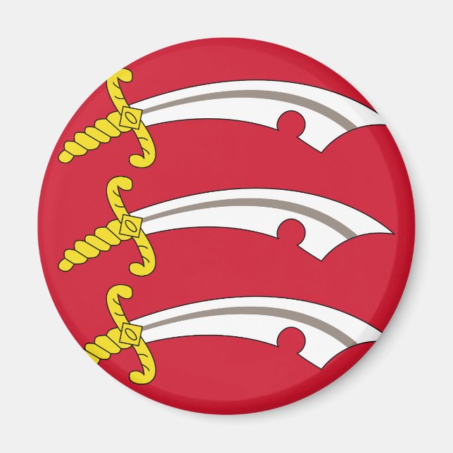 Flagge von Essex (Landkreis des Vereinigten Königr Magnet (Vorne)