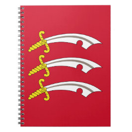 Flagge von Essex (Landkreis des Vereinigten Königr Notizblock