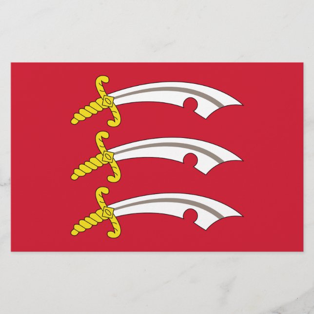 Flagge von Essex (Landkreis von England) Briefpapier (Vorderseite)