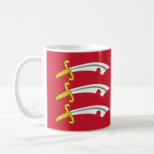 Flagge von Essex Tasse (Links)