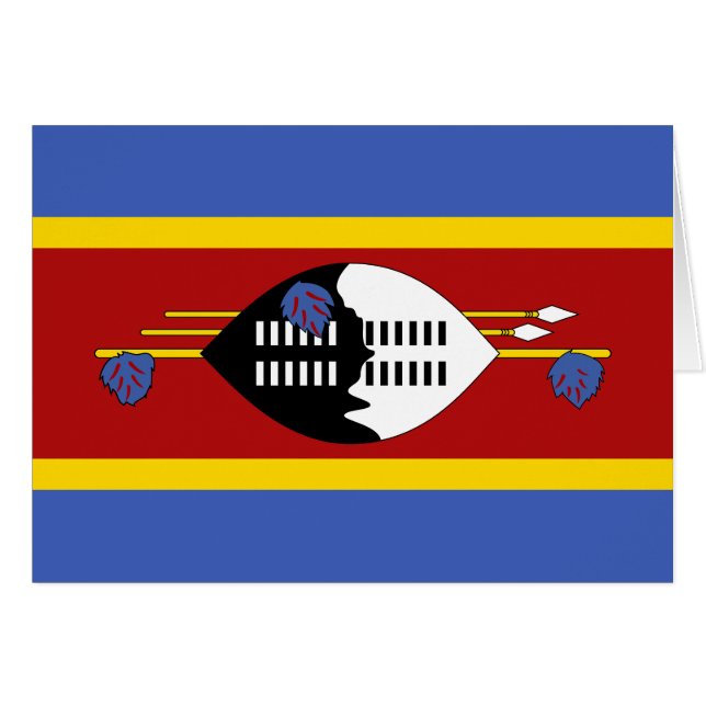 Flagge von Eswatini (Vorderseite (Horizontal))