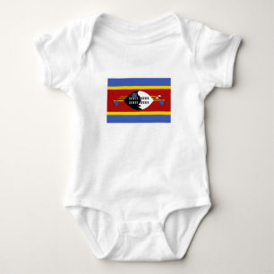 Flagge von Eswatini Baby Strampler