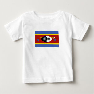 Flagge von Eswatini Baby T-shirt