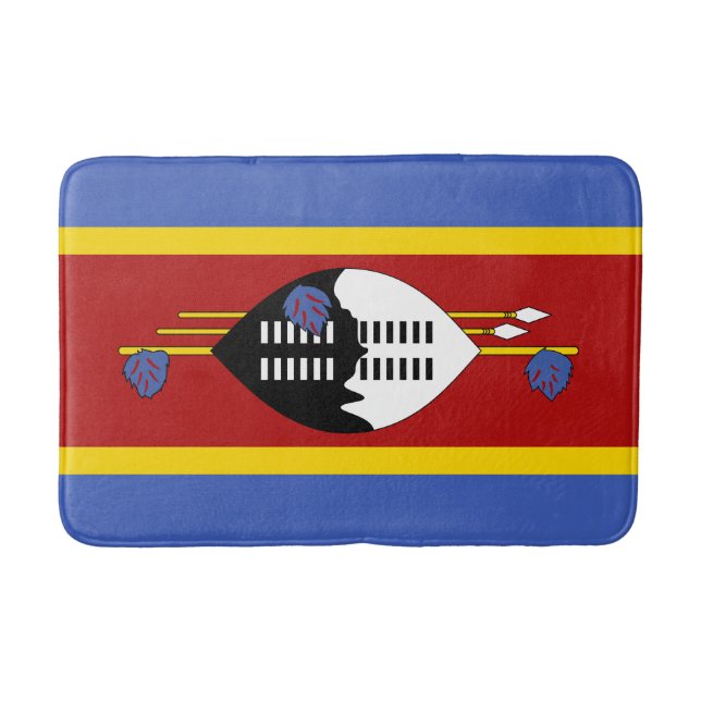 Flagge von Eswatini Badematte (Vorderseite)