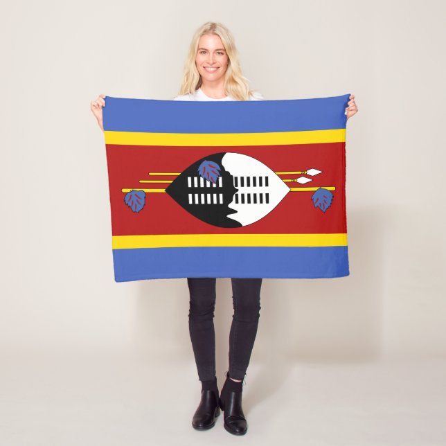 Flagge von Eswatini Fleecedecke (Beispiel)