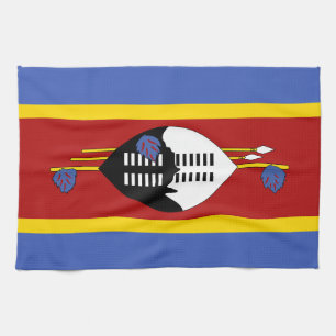 Flagge von Eswatini Geschirrtuch