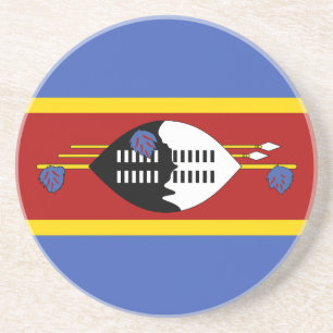 Flagge von Eswatini Getränkeuntersetzer