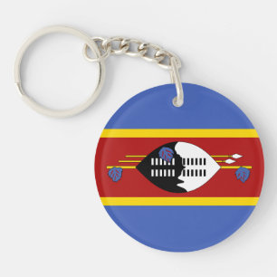 Flagge von Eswatini Schlüsselanhänger