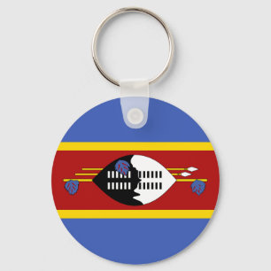 Flagge von Eswatini Schlüsselanhänger