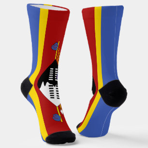Flagge von Eswatini Socken