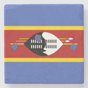 Flagge von Eswatini Steinuntersetzer