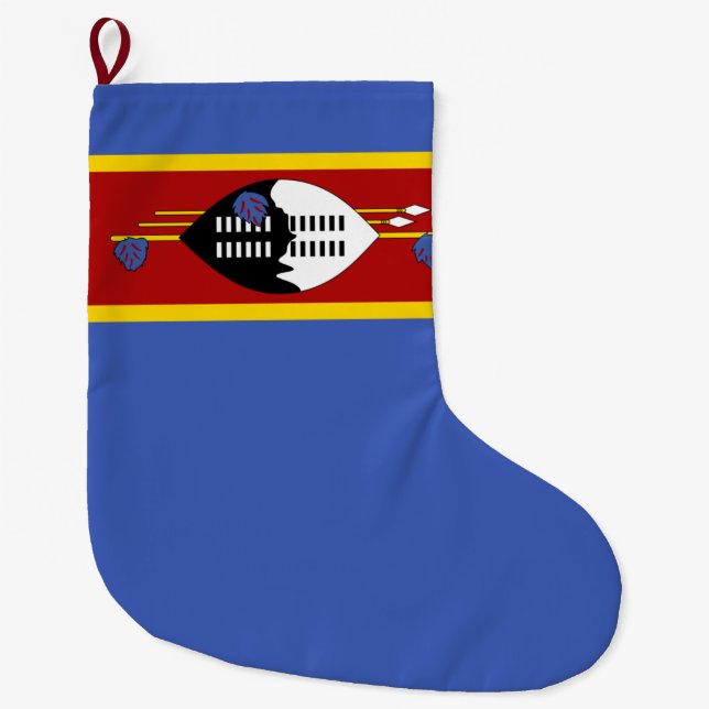 Flagge von Eswatini (Swasiland) Großer Weihnachtsstrumpf (Vorderseite)