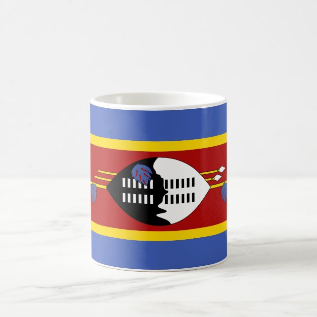 Flagge von Eswatini (Swasiland) Kaffeetasse (Mittel)