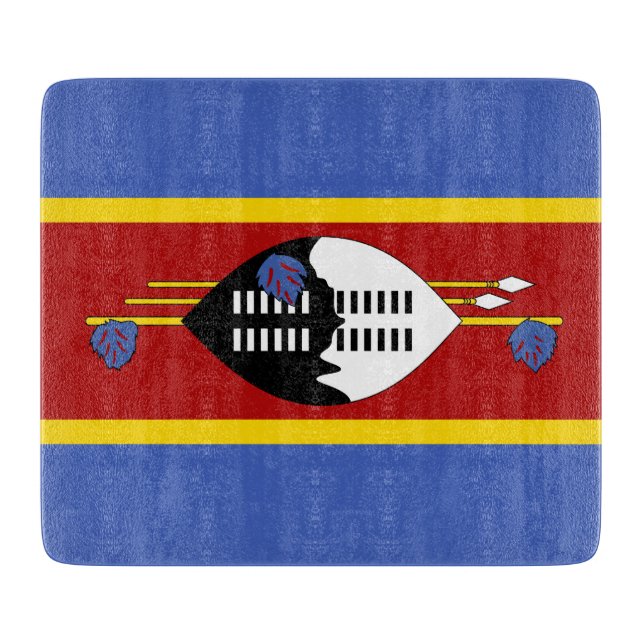Flagge von Eswatini (Swasiland) Schneidebrett (Vorderseite)