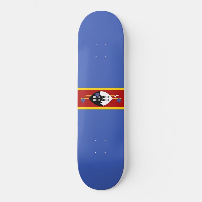 Flagge von Eswatini (Swasiland) Skateboard (Vorderseite)