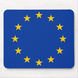 Flagge von Europa, europäische Flagge Mousepad
