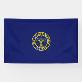 Flagge von Evansville (Indiana) Banner