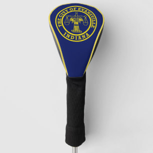 Flagge von Evansville, Indiana Golf Headcover