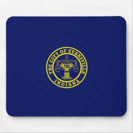 Flagge von Evansville (Indiana) Mousepad