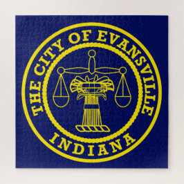 Flagge von Evansville (Indiana) Puzzle