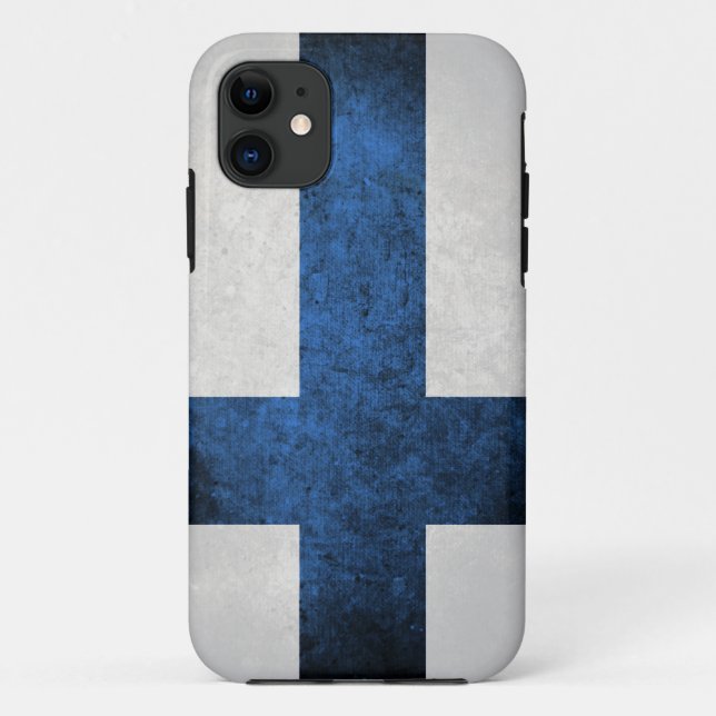 Flagge von Finnland Case-Mate iPhone Hülle (Rückseite)
