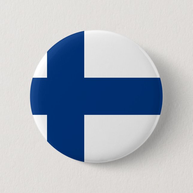 Flagge von Finnland (Suomen lippu, Finlands Button (Vorderseite)