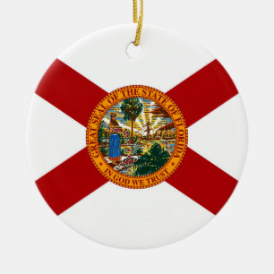 Flagge von Florida Keramikornament