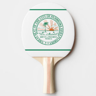 Flagge von Fort Pembroke Pines, Florida Tischtennis Schläger