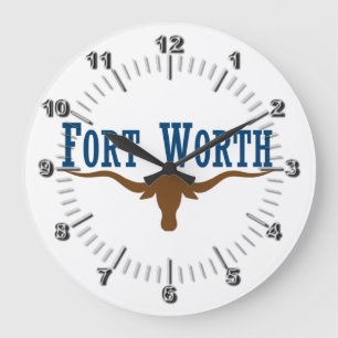 Flagge von Fort Worth (Texas) Große Uhr