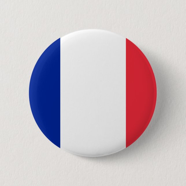 Flagge von Frankreich; Französische Flagge, Button (Vorderseite)