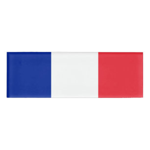 Flagge von Frankreich-Namensschild Namenschild