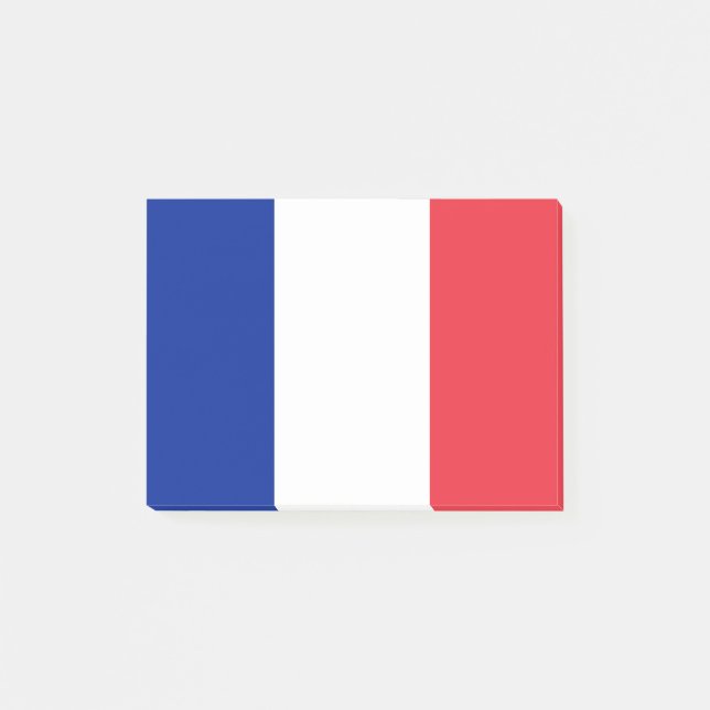 Flagge von Frankreich Posten-it® Anmerkungen Post-it Klebezettel (Vorderseite)
