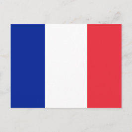 Flagge von Frankreich Postkarte