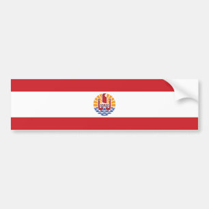 Flagge von Französisch-Polynesien Autoaufkleber