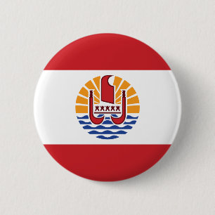 Flagge von Französisch-Polynesien Button