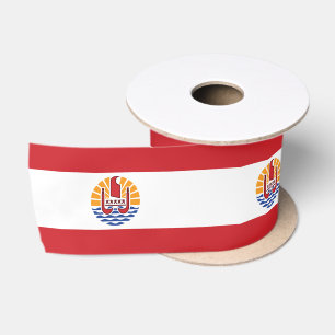 Flagge von Französisch-Polynesien Satinband